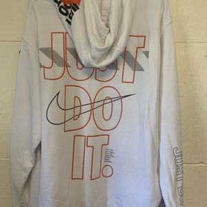 White Nike hoodie